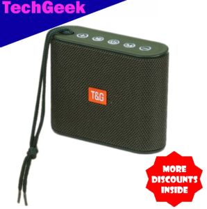 T&G TG-185 V5.0 TWS Subwoofer Wireless Bluetooth Super Bass Speaker with USB/TF Card/FM Radio/Call Function with Strap