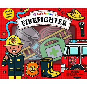 🔥New Arrival🔥 Lets Pretend Firefighters Race Driver Kitchen Set Fun Puzzle Jobs Role Play Sticker Book Pretend Play