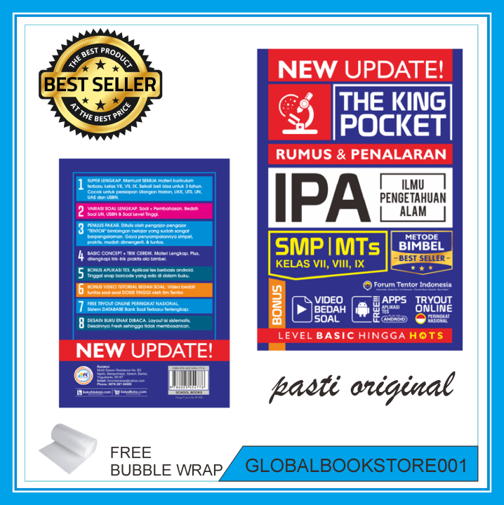 Buku Pocket Ipa Smp The King Pocket Rumus Dan Penalaran Ipa Smp