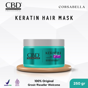 CBD Hair Mask Collagen Keratin Color Pink 250gr 500gr Masker Treatment Rambut Rusak Rontok Bercabang