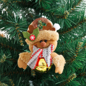 【Christmas Doll】Christmas Plush Hanging Ornaments Christmas Bell Santa Snowman Elk Doll Soft Toy Gift Xmas Tree Decor Pendant