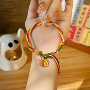 [SPRINTT] SL009 Gelang Buatan Tangan Wu Lu Cai Shen/Lima Dewa Kekayaan Binatang Penelan Emas Chinese Style Gelang Tangan Pria Wanita