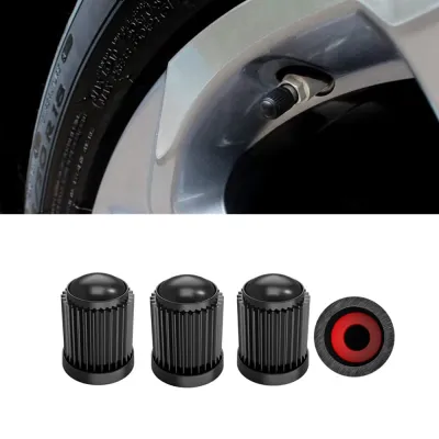 SG SELLER! Car Tyre Valve Wheel Air Cap Cover With Rubber O Ring For Car Motorcycle Bike Bicycle (Universal Fit) (4pcs)