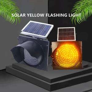 Wireless Solar Traffic Light Security Led Traffic Solar Powered Blinker Traffic Signal Light