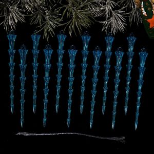 MAOMEI HOUSE 12Pcs Cây băng giả Đồ trang trí Giáng sinh hình cây băng acrylic Chống vỡ Thực tế Dây Chuyền Hình Thanh Băng Trong Suốt Đồ trang trí mùa đông Trong suốt Đồ trang trí hình cây băng nhiều màu sắc cho dịp Giáng sinh Quà Giáng Sinh