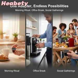 Heabety Coffee Adapter for Dolce Gusto Genio S Reusable Pods Grinder Convenient Refillable Filter for Homemade Espresso and Coffee