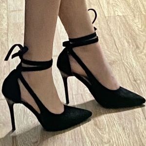 SPICYG bling shoes heels women heels for women office shoes for women high hills shoes for women European and American shallow mouth large size high heels womens autumn and winter new suede all-match pointed toe stiletto single shoes women