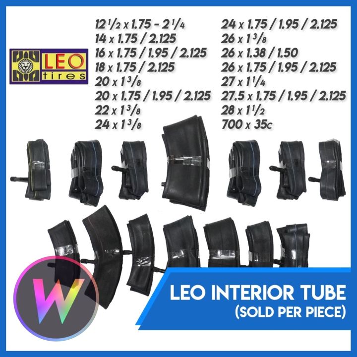 Leo Inner Tube For Bike (28 27.5 27 26 24 22 20 18 16 14 12) Bicycle