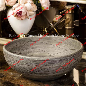 Hand washing station Ceramic wash basin round retro style wash basin