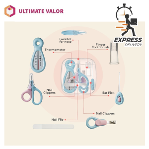 SG SELLER Portable 7 pcs/Set Baby Nail Trimmer Healthcare Kit Health Baby Care Kit Newborn Baby Grooming Kit Nail Clipper Safety Care Set