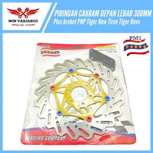 Piringan disc cakram depan lebar Tiger New 300mm Plus breket PNP Tiger New Tiger Revo Tirev