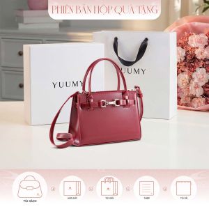 Bộ hộp quà YUUMY (Túi xách nữ YUUMY YTX87 + Hộp quà YHQ3T + Túi giấy YTG3T + Túi rút BVR3838 + Thiệp cảm ơn YBT1)