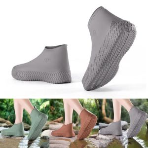 OWNNEW Non-Slip Waterproof Shoe Covers Water Resistant Reusable Rain Shoe Covers Household Thicken Rain Boot Covers Outdoor Use