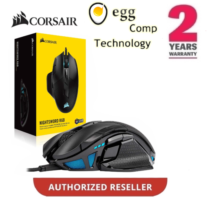 CORSAIR NIGHTSWORD RGB Tunable FPS/MOBA Gaming Mouse CH-9306011-AP | Lazada