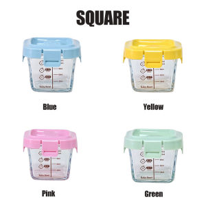Baby Food Box Glass Container Snack Milk Powder Storage Sealed Bowl Case Feeding Cups Kotak Bekas Botol Makanan Bayi