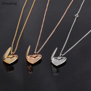 【ZP】 Flash Sale Cute Love Heart Locket Pendants for Women Men Openable Photo Frame Picture Necklace