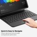 COCOQAC Magic-Style Keyboard Case for 10.9 iPad Air 2022 5th/ 4th Gen, iPad Pro 11 inch 2022 4th/ 3rd/ 2nd/ 1st Gen, Wireless Bluetooth Keyboard with Floating Stand, Multi-Touch Trackpad, Detachable Magnetic. 
