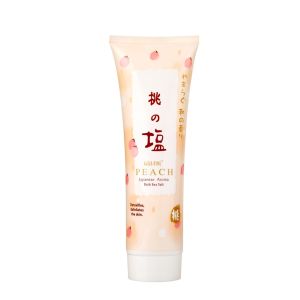 Japanese Aroma Bath Sea Salt Body Scrub for Dry & Rough Skin with Sea Salt & Jojoba Oil Peach Leaf/Sakura/Rose Oil/Green Tea Variants