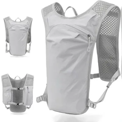 MUQZI Breathable Hydration Vest Waterproof Ultra-light Running Backpack Phone Storage Pocket Nylon Material Water Pack Backpack Men and Women
