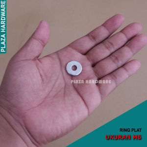 Ring Plat M6 Tebal 2mm Lebar 6×17×2mm Paket 5pcs