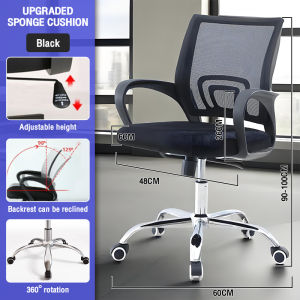 Adjustable Office Chair Computer Chair with Arm Breathable Ergonomic Chair Study Chair Swivel Chair