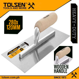 Tolsen Plastering Trowel [ONLINE EXCLUSIVE] (280x120mm) Wooden Handle 41012