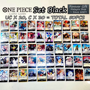 O11全哥海贼王 50Pcs Set Black One Piece Card Game Kad tcg Collection OP04 OP05 OP06 OP07