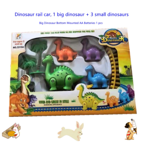 Boys girl children dinosaur train mini train assembly track dinosaur track park