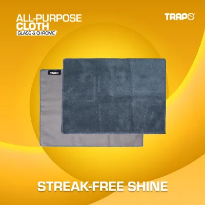 Trapo All-Purpose Microfiber Cloth | Car Wash Dry Buff Detailing Towel | Interior & Exterior | Glass & Chrome