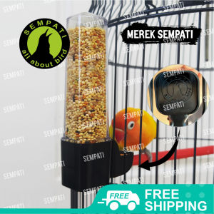 SEMPATI Cepuk Wadah Pakan Minum Burung Tabung Panjang CKTPJG