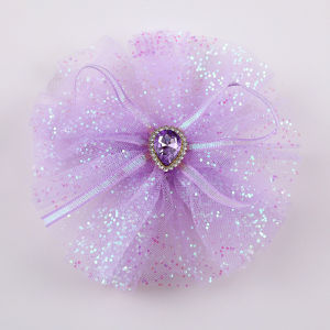 Mesh Bowknot Hair Clip Pink Sweet Side Clip Fashion Girl Hair Pin for Kids Hair Accessories