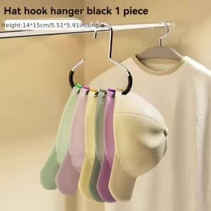 4pcs New Hat Racks Hat Storage Device 1 Rack Can Hang 8 High-Crowned Hats Dormitory Closet Hanging Baseball Cap Hanger Functional Hat Display Rack No Trace No Need For Hooks
