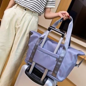 กระเป๋าเดินทาง OdeeShop ราคาที่สุด กระเป๋าผ้า กระเป๋าสะพายข้าง กระเป๋าถือ ใบใหญ่ ขยายขนาดได้ (OD745)