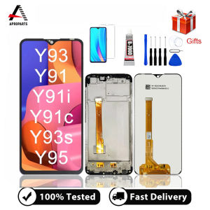ทดสอบ100% สำหรับ Vivo Y91 LCD Vivo Y93 LCD Vivo Y95จอแสดงผล LCD Touch Screen Digitizer การเปลี่ยนชุดเครื่องมือซ่อมฟรี + กระจกนิรภัย + กาว