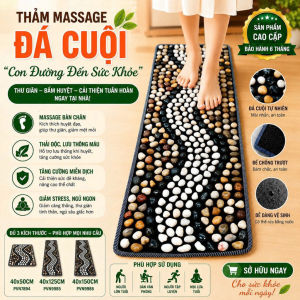 🧱 Thảm Massage Đá Cuội 40x147CM Con Đường Đến Sức Khỏe PVN9986