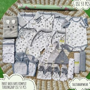 53 PCS Paket perlengkapan Bayi Baru Lahir Paket Brojol Baby komplit Seri Warna talitababywear