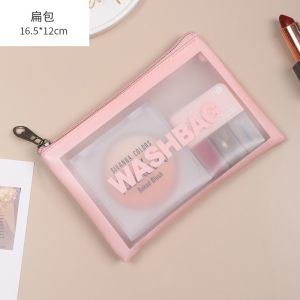 HL0594 Tas Kosmetik Transparant WASHBAG Pouch Travel Make Up Bag Organizer Dompet Kosmetik Waterproof