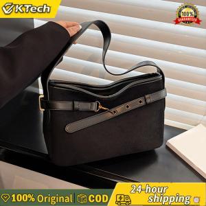 【Vktech】 PU Leather Large Capacity Underarm Bag Vintage Commute Bag for Women Ladies Work Shopping Travel Daily Use