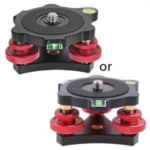 Chân máy đế cân bằng với Top & side bong bóng chống trượt tấm đệm lót cao su được thiết kế tri-bánh xe chính xác leveler cho DSLR