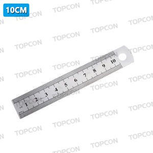 10cm - 50cm Stainless Steel Metal Ruler For Students and Professionals  Architecture