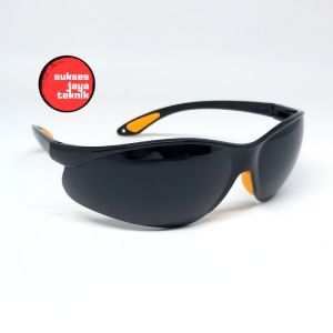 Kacamata Las - Kaca Mata Safety Fashion Hitam Black