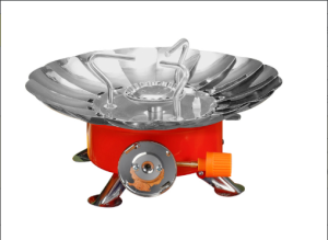 Kompor Camping Gas Kovar Portable Free Gas Kaleng/Kompor Camping Portable Hoki Tahan Angin Kovar - Kompor Gas Lipat Travel Windproof Portabel untuk Camping Berkemah Portable Camping Stove