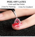 LILYCUTE 5Ml/7Ml Liquid emulsion peeling protective paint gel art nail fast drying latex skin care tool Leak proof adhesive. 