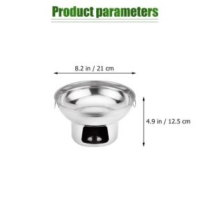 Portable Hot Pot Stainless Steel  charcoal fuel  cooking pots chafing dish tray