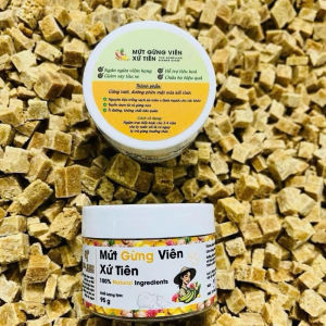 Mứt gừng viên Xứ Tiên cay nhẹ thơm nồng giữ ấm cơ thể 95g PHIÊN BẢN BIẾU TẶNG SET QUÀ - Dory-jp