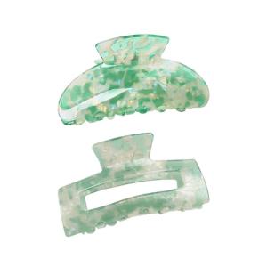 Pack of 2 Beach Hair Accessories for Women Girls Vibrancy Color Claw Clip for Various Hair Types Fashion Hair Decors