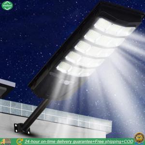 [Vodool Park City] Parking Lot Flood Light IP65 Waterproof Dusk To Dawn Solar Flood Lights with Remote Control for Outside Garage Yard