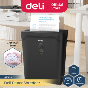 Deli Mesin Penghancur Kertas / Paper Shredder 5 Lembar 2 Menit Non Stop ET014