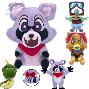 New Indigo Park Rambley Plush Purple Raccoon And Bird Doll Stuffed Animals Soft Plushine Model Doll Toy For Kid Birthday Gift