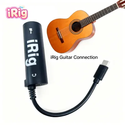 iRig อุปกรณ์เพิ่มเอฟเฟคเสียงต่อกีต้าร์ AmpliTube Effect Guitar กับ iPhone Typc-c Black